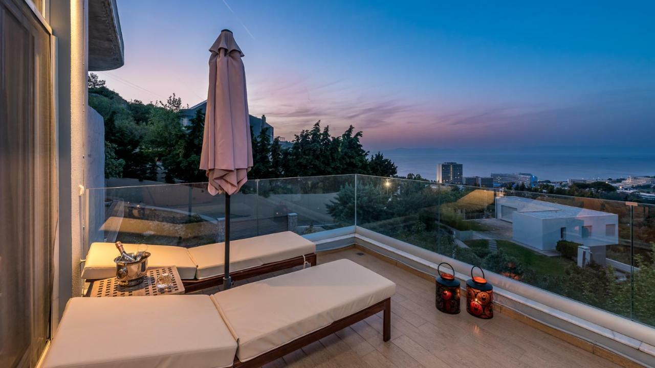 Flyviewflatsgold Privatehottub With Seaview Apartment Ixia  Bagian luar foto