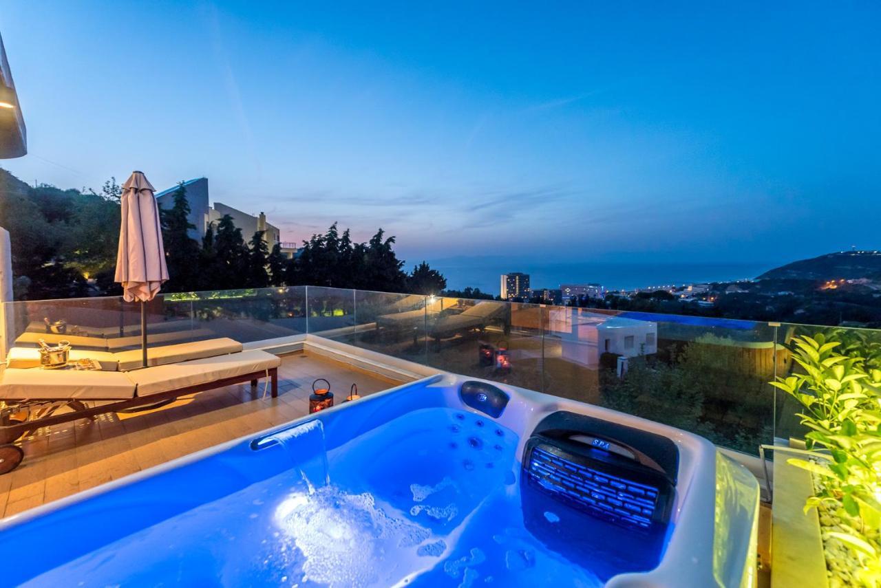 Flyviewflatsgold Privatehottub With Seaview Apartment Ixia  Bagian luar foto